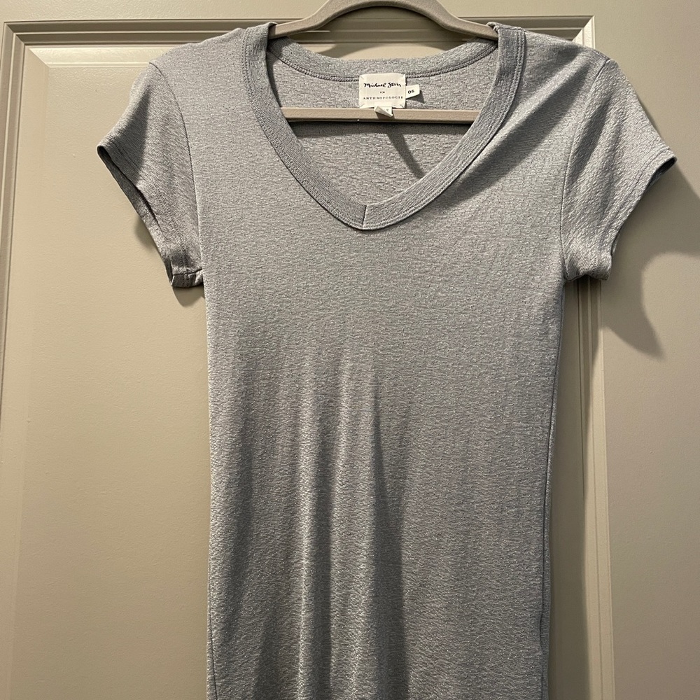 Anthropologie gray tee, size 0